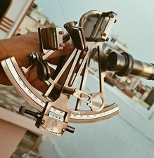 Strumento astrolabio navigatore antico marino ottone nautico 8" regalo sestante