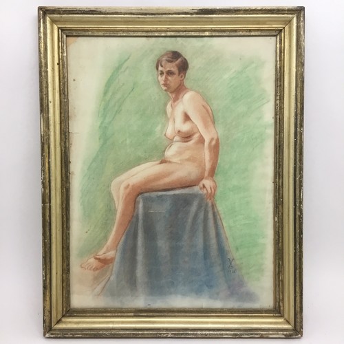 Nudo donna con - con, firma