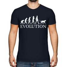 Scozzese Levriero Evolution Of Uomo T-Shirt Maglia Cane Regalo Walker Passeggio