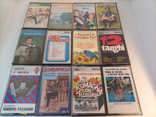 Lotto 12x musicassette liscio - lotto,