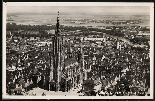 Cartolina ulm vista totale - cartolina,
