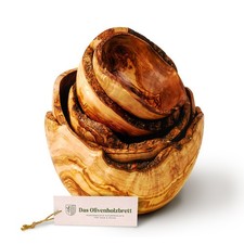 Set Di 5 Ciotole In Legno Di