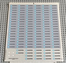 Lego Sculture FOGLIO ADESIVO 2 SOLO per Lego Set 10241 Maersk Line Triple-E