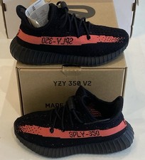 Yeezy Boost 350 V2 'Core Black Red' (neonati) taglia UK 7K - HP6591