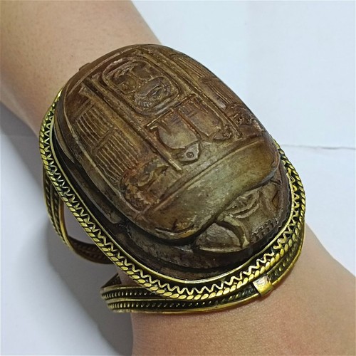 Bracciale scarabeo ottone - in,