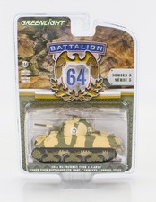 MODELLINO MILITARE STATICO GREENLIGHT CARRO ARMATO M4 SHERMAN USA ARMY 1944 1/64