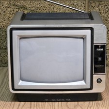 Vintage RCA Colortrak CRT TV 1983 Portatile Colore Retro Gaming 10" EJR 291S FUNZIONANTE