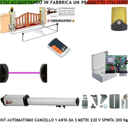 Motore cancello anta metri - cancello, 1