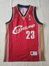 CANOTTA BASKET CHAMPION NBA VINTAGE CLEVELAND #23 JAMES TG.S