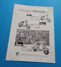 PUBBLICITA' 1958  VESPA PIAGGIO  3 MODELLI 150 G.S. 125 CC 150   ADVERT WERBUNG