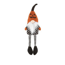 Gnomo Halloween gambemolli 55 cm arancio multicolore