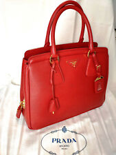 PRADA Borsa in "Saffiano" Rosso Fuoco