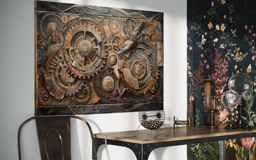 Steampunk wandbild mit - steampunk,