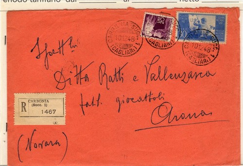 Storia postale raccomandata - , 50