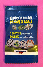 NO PANINI ESSELUNGA BUSTINA SIGILLATA SEALED 3 SHOOTER EMOZIONI MONDIALI (X4)