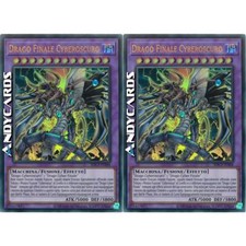 2x DRAGO FINALE CYBEROSCURO (Cyberdark End Dragon) • Ultra R • SDCS IT044 • Unl