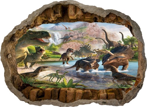 Adesivo murale dinosauri - , 3d