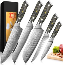 Coltello da cucina damascato