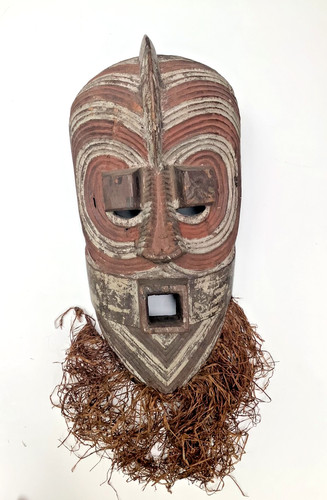 Antica maschera elmetto - , congo
