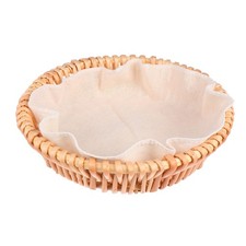 Cesto di vimini per tessitura naturale cassetta di pane cestino portatile