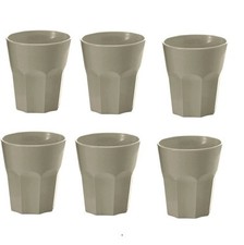 Set di 6 Bicchieri in plastica