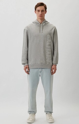 Felpa con cappuccio balmain - con,