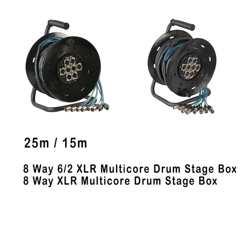 15m 25m way xlr - 8-way, multicore