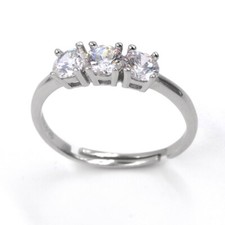 Anello Trilogy in Argento 925