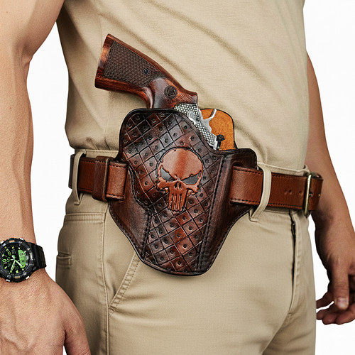 Special pattern leather gun - special,