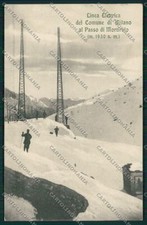 Brescia Passo di Mortirolo Nevicata cartolina EE7849