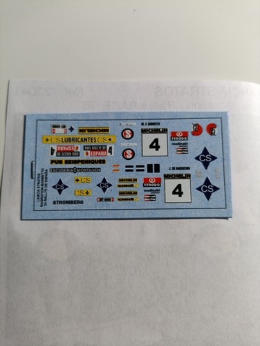 Decals lancia stratos cs - 1/43,