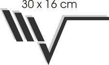 Adesivo per camper mobilvetta decorativo 30 x 16 come foto 1 elemento