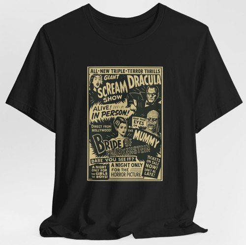 Shirt horror vintage - t-shirt, dracula