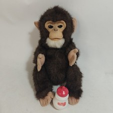 Pelliccia Hasbro 2009 Real Friends 8" scimpanzé neonato scimpanzé bambino scimmia - testata