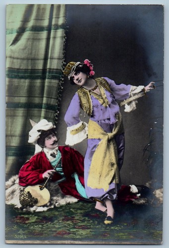 Bella donna cartolina - , rppc
