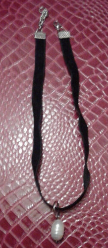 Collarino velluto nero con - velluto,