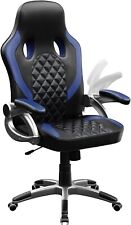 HLFURNIEU Sedia da Gaming Ergonomica, Sedia Gamer Professionale, Blu