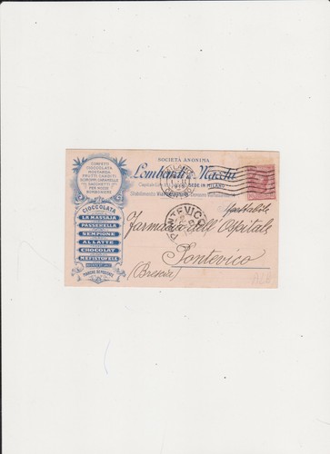 Cartolina pubblicitaria 1915 - cartolina,