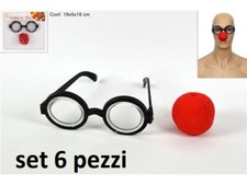 Set pezzi occhiali da nerd - da,