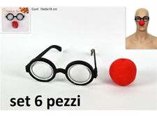 x Set 6 Pezzi Occhiali Da Nerd