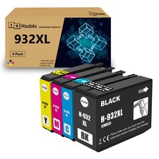 4x Cartuccia per HP 932XL