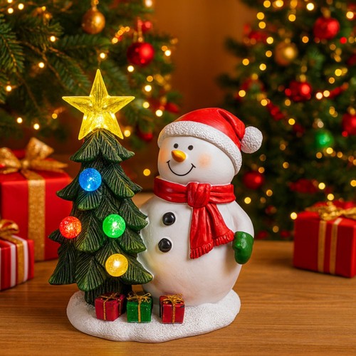Babbo natale luce resina - natale,