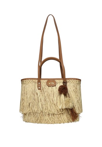 Borsa donna v73 naturale cuoio - v73, naturale/cuoio