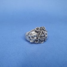 ANELLO "PIETRO FERRANTE" MASSONERIA CON TESCHI