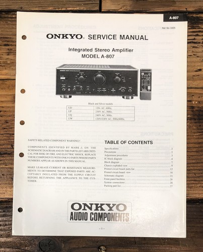 Onkyo 807 amplificatore - onkyo,