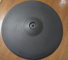 Roland CY-14C Crash (fondo nero) V-Drums Usato