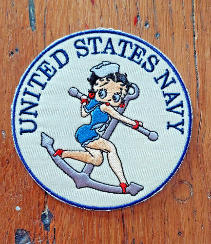 Ecusson navy betty boop - u.s.navy,