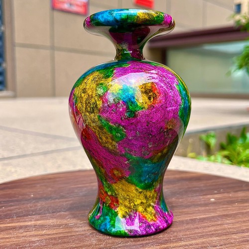 Vaso fiori giada colorato