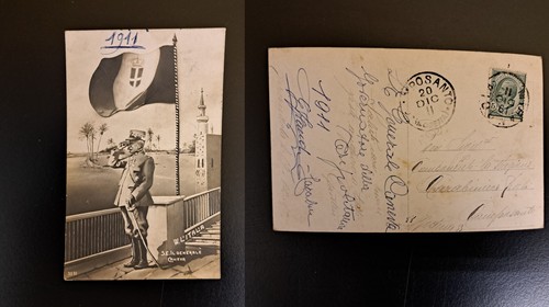 Cartolina antica 1911 generale - cartolina,