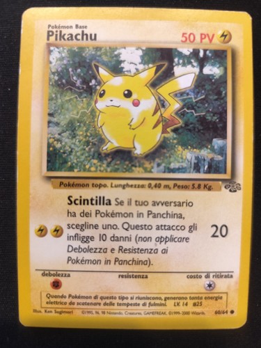 Carta pokémon sugimori - carta,